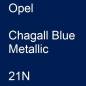 Preview: Opel, Chagall Blue Metallic, 21N.